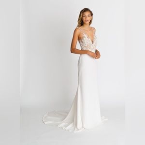 Alexandra Grecco Lila Wedding Dress Unworn Sample Sz 2